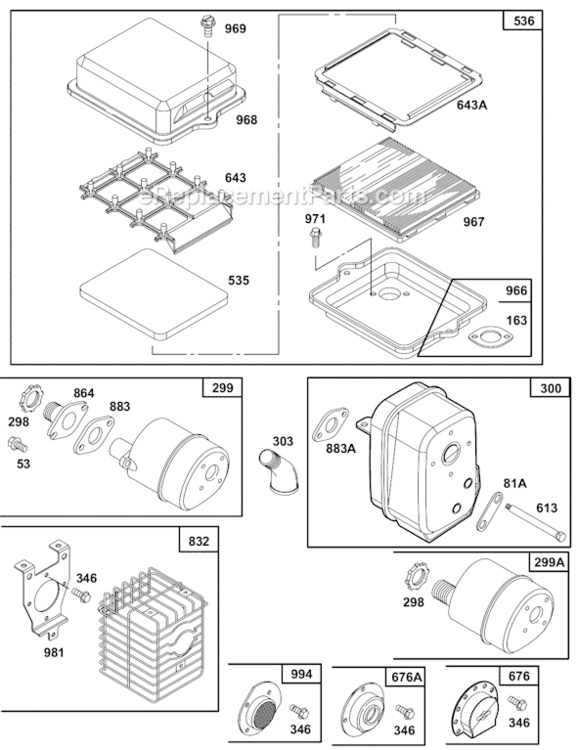 Page I Diagram and Parts List for 80200 2201-2413, 2416, 2419, 2421, 2422, 2423, 2424, 2426, 2428, 2429 Briggs and Stratton Engine